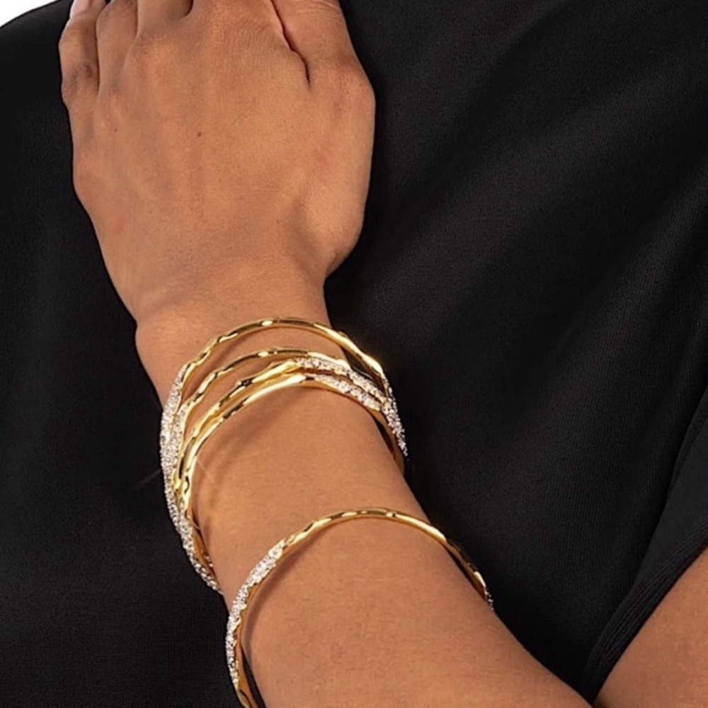 Alexis Bittar Gold Bracelet with Silver Detailing - Picture 4 of 13
